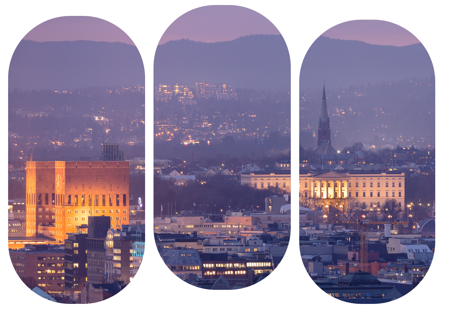 Oslo tranasparent 3 deler Oslo tranasparent 3 deler